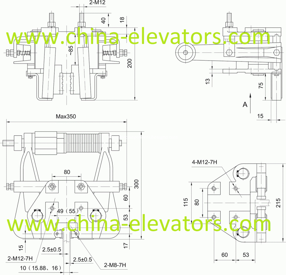 Progressive Elevator Safety Gear SGR-UD-1