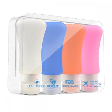 TreatMe 4 Pack Silicone Travel Bottles Squeezable