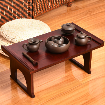 Japanese Paulownia Tea Table Asian Low Wooden Furniture Tatami Style Vintage solid wood Low Foldable Table