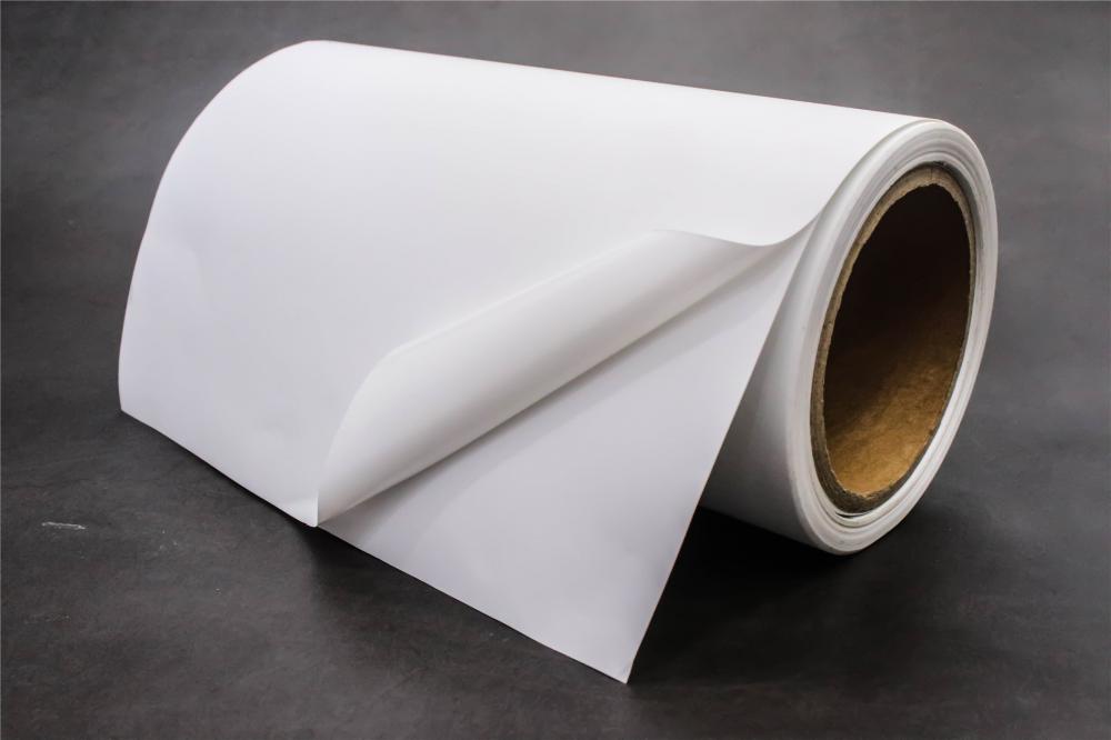 Self Adhesive Cast Coated Paper with white glassine