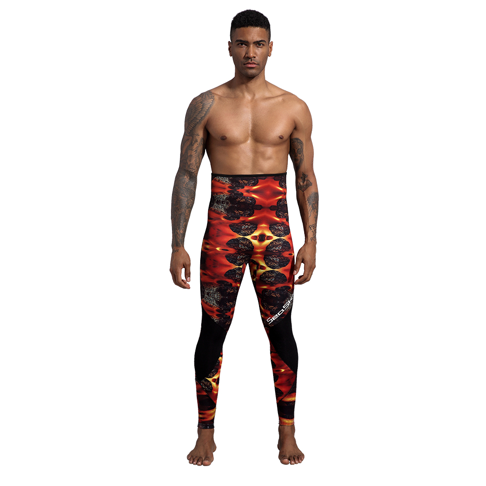 Seaskin Two Pieces Camo Wetsuit for Male