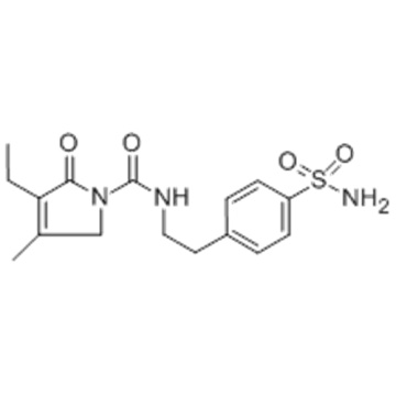 4-[2-[(3-Ethyl-4-methyl-2-oxo-3-pyrrolin-1-yl)carboxamido]ethyl]benzenesulfonamide CAS 119018-29-0