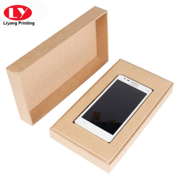 Custom brown paperboard cellphone packing box