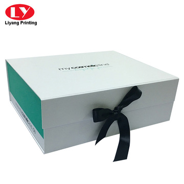 Luxury Large gift magnetic box with ribbon
