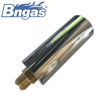 Gas tube burners with brass injector for boiler