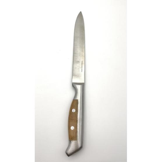 8pcs hollow bamboo handle knife block set