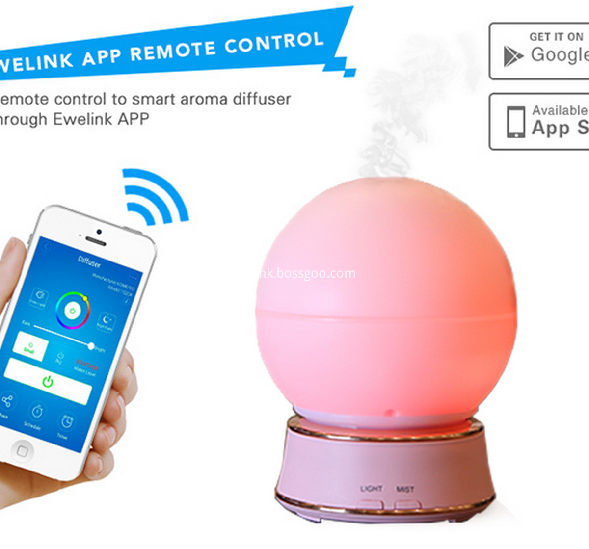 Cool Mist App control Aroma Diffuser Humidifier