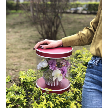 Round plastic pvc window flower boxes