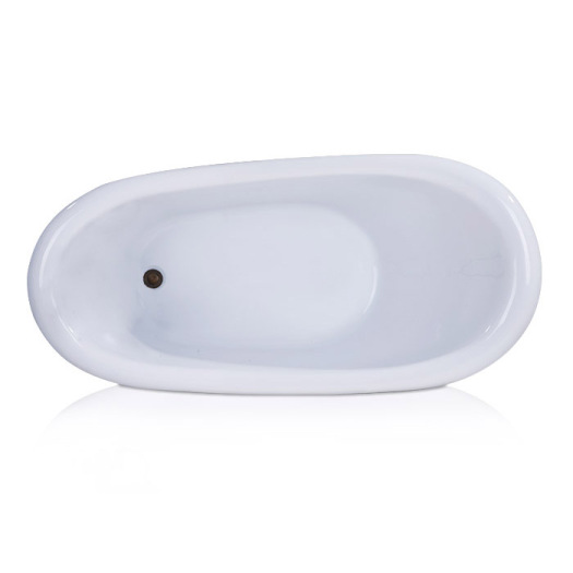Vintage Acrylic Clawfoot Tub in White