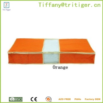 foldable storage box/fabric zipper bag/underbed quilt storage box