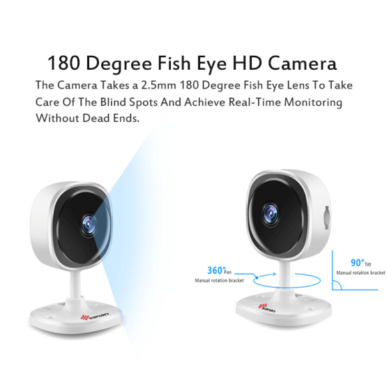 1080P Fisheye  Panoramic 180 WiFi Camera