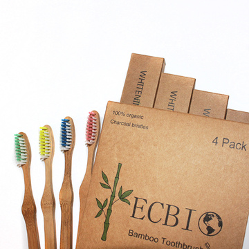 OEM 100% Biodegradable Organic Eco Bamboo Toothbrush