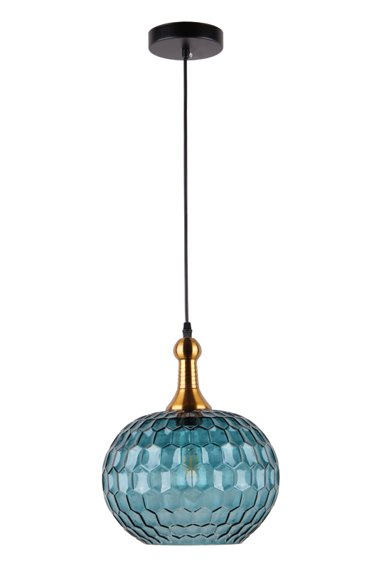 Glass Blue Lamp