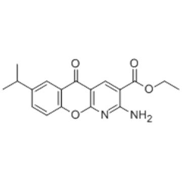 Ethyl 2-amino-7-isopropyl-5-oxo-5H-chromeno[2,3-b]pyridine-3-carboxylate CAS 68301-99-5