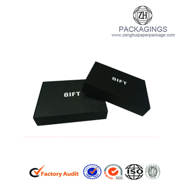 New black matt paper folding gift box