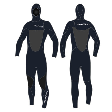 Seaskin Hooded Long Sleeves Underwater Surfing Wetsuits
