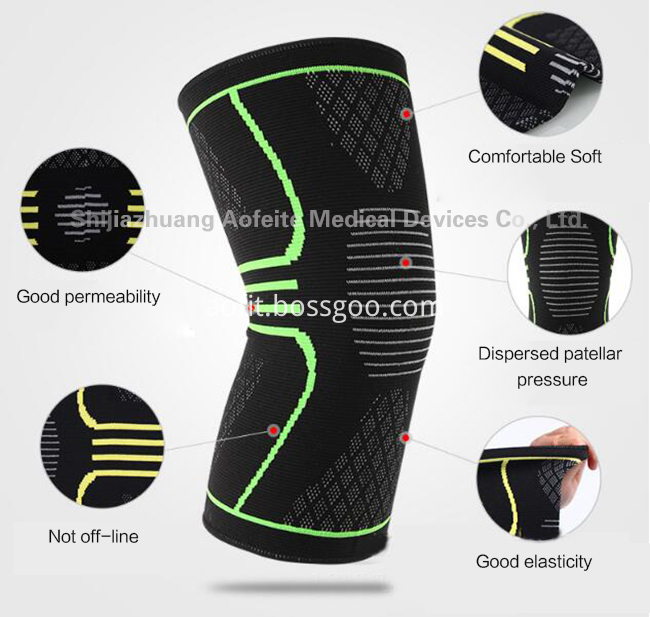 Hinged 7mm acl knee brace support sleeve