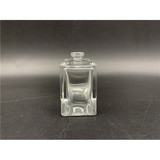 50ml clear square glass perfume bottle spray