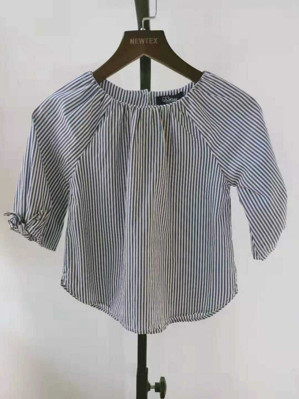 cotton yarn dyed grils blouse