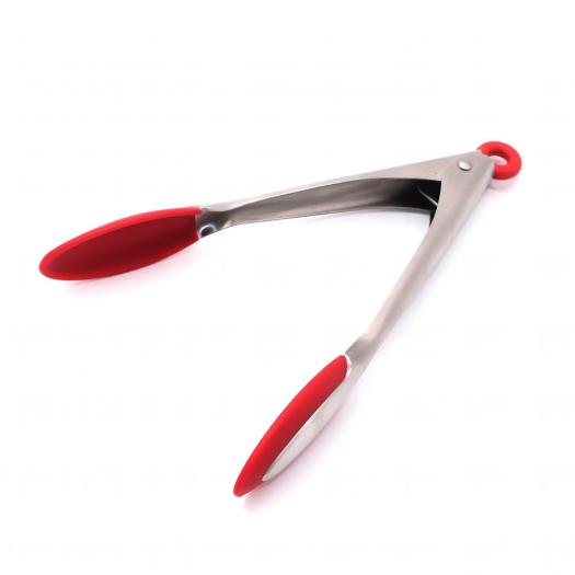 colorful silicon food tongs