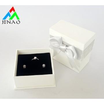 Wholesale Paper Ring Custom Jewelry Box with ribbon