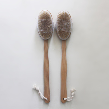 Removable Wooden Bath Brush