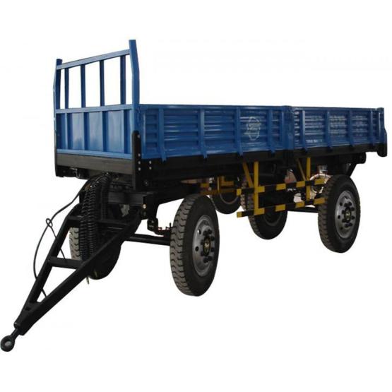 4 wheel 3 sides farm dump tipping trailer