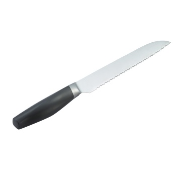 Bolster black handle Bread Knife