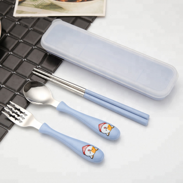 Multi-colored Stainless Cutlery with Animal Plastic Handle