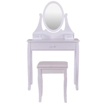 High Quality bedroom Wooden Cheap Makeup Dressing Table, White
