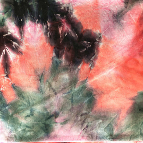 100% polyester mesh tie dyed