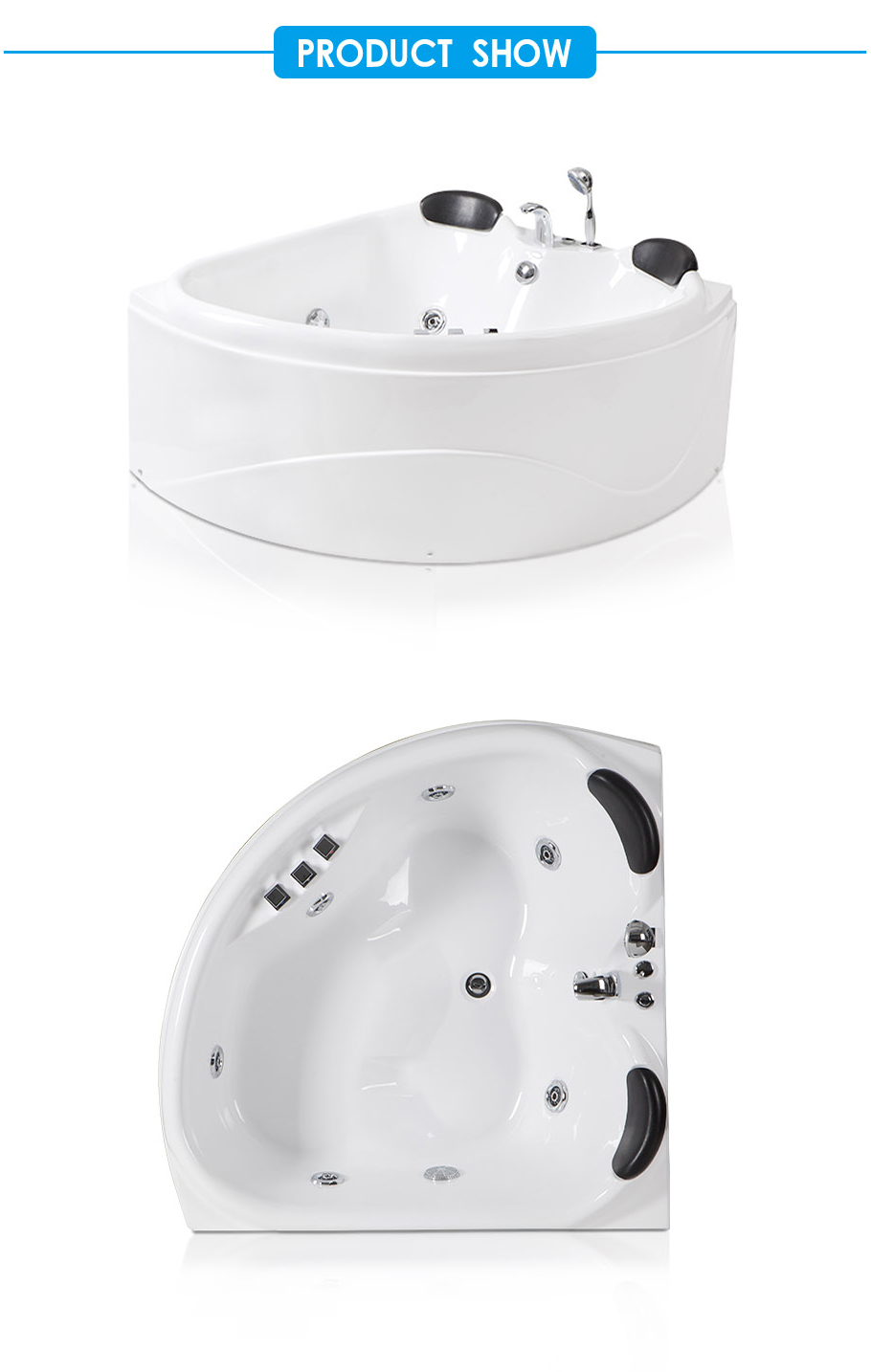 Primo Two Person Whirlpool Bath Tub