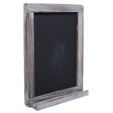 Wall Mounted Decorative Rustic Style Wood Framed Chalkboard Memo Message Board  Erasable Store Sign