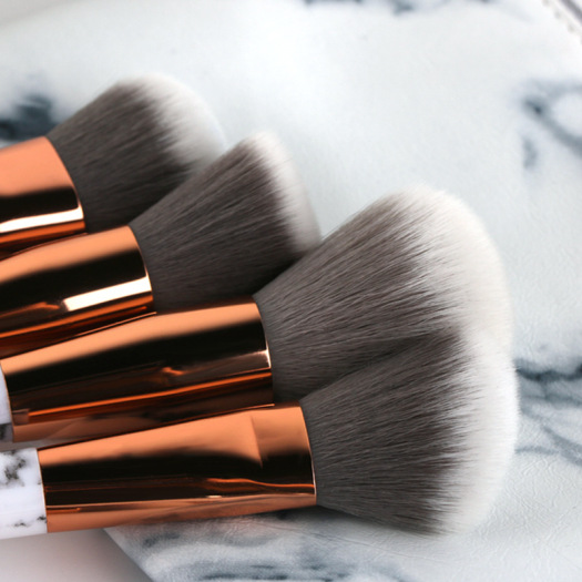 2020 New Marble white gold makeup brushes set