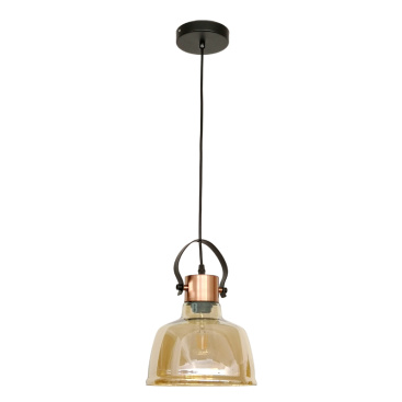 Amber color Glass pendant light