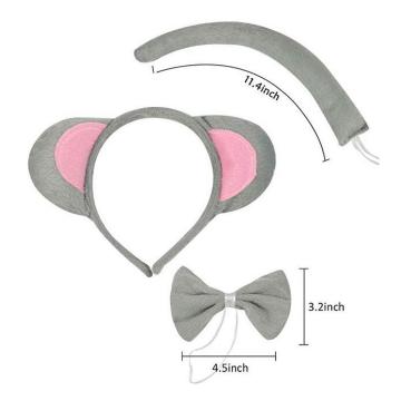 Cat Tail Ears Set Collar Paws Gloves