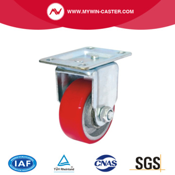 Fixed Top Plate Iron PU Industrial Caster