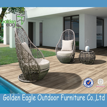 New design PE rattan garden wicker furniture
