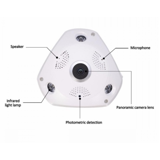 Fisheye Lens Night Vision WiFi Camera