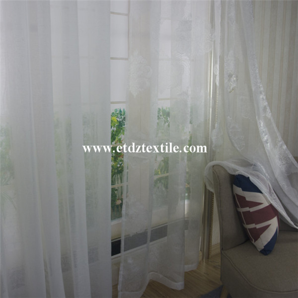 Polyester Sheer Voile Curtain Fabric