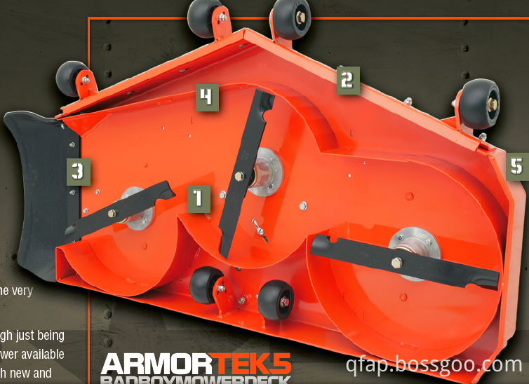 Spindle shafts In tractor Deck