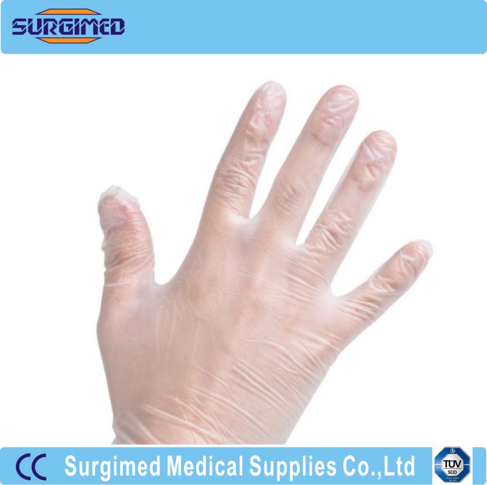 Medical Examination Vinyl Glove Transparent