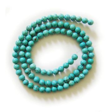 5MM Turquoise Round Beads