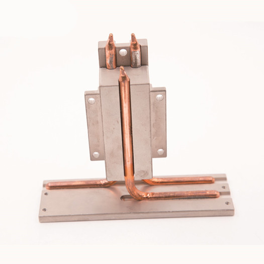 Aluminum cold plate copper tube heat sink