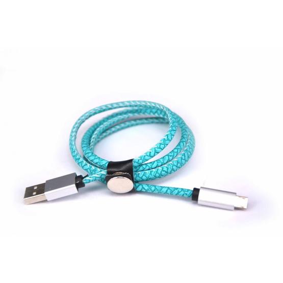 2.4A microfiber stitch metal usb cable