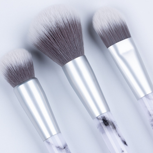 Marble makeup brush set synthetic with packaging box