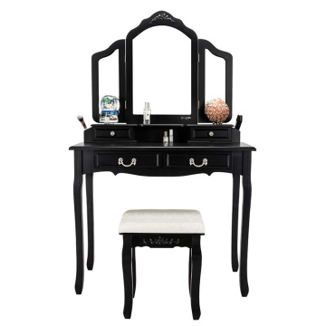 Black Vanity Makeup Dressing Table