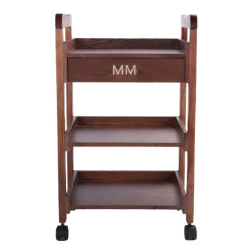 Salon Furniture solid wood Trolley with a drawer