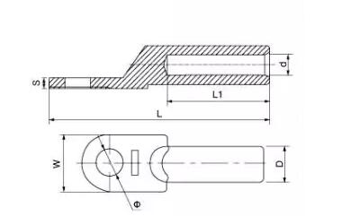 DTL Cu-Al Connecting Terminal Lug