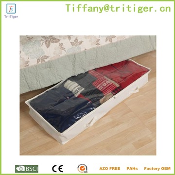 Home fabric large underwear storage box organizer for clothing and quilt organizer